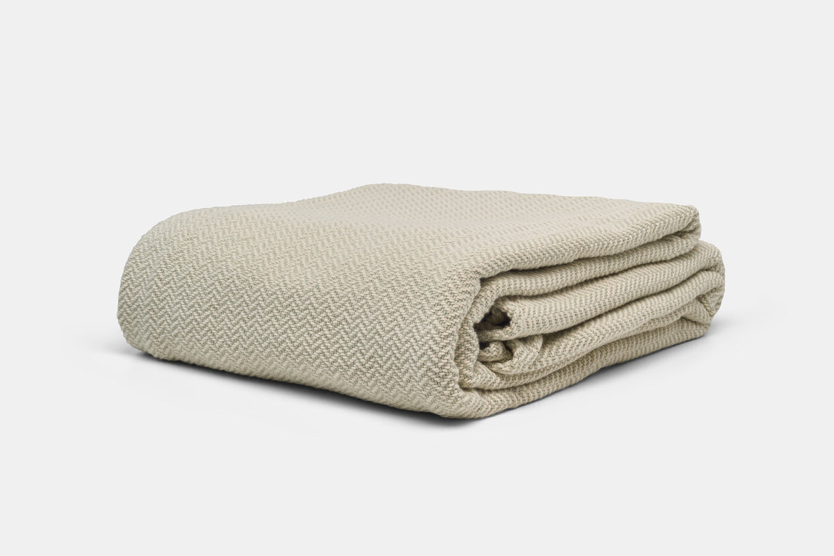 Herringbone Weave Cotton Blanket
