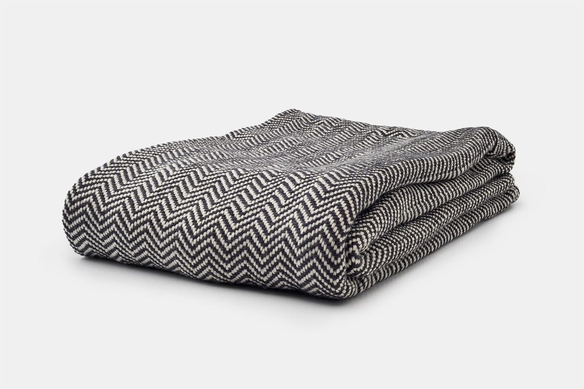 Chevron Pattern Soft Wool Throw Size Blanket