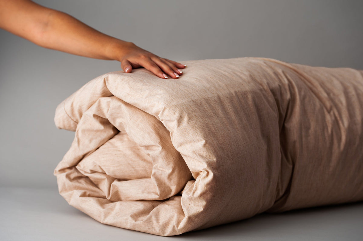 Natural Colored Cotton Duvet Cover Set